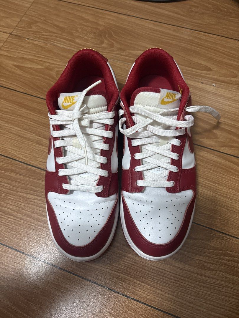 NIKE DUNK LOW “Cardinal Red” (Category: Sneakers) located in Batangas. Submitted by luis_emmanuel (Listing ID 1429477818, Image 1). Description: Original Nike Dunk Low “Cardinal Red” 9.5 US Mens Slightly used no heel drags, slight creases on toe box (signs of usage) Rfs: Need funds 2,300 nego .