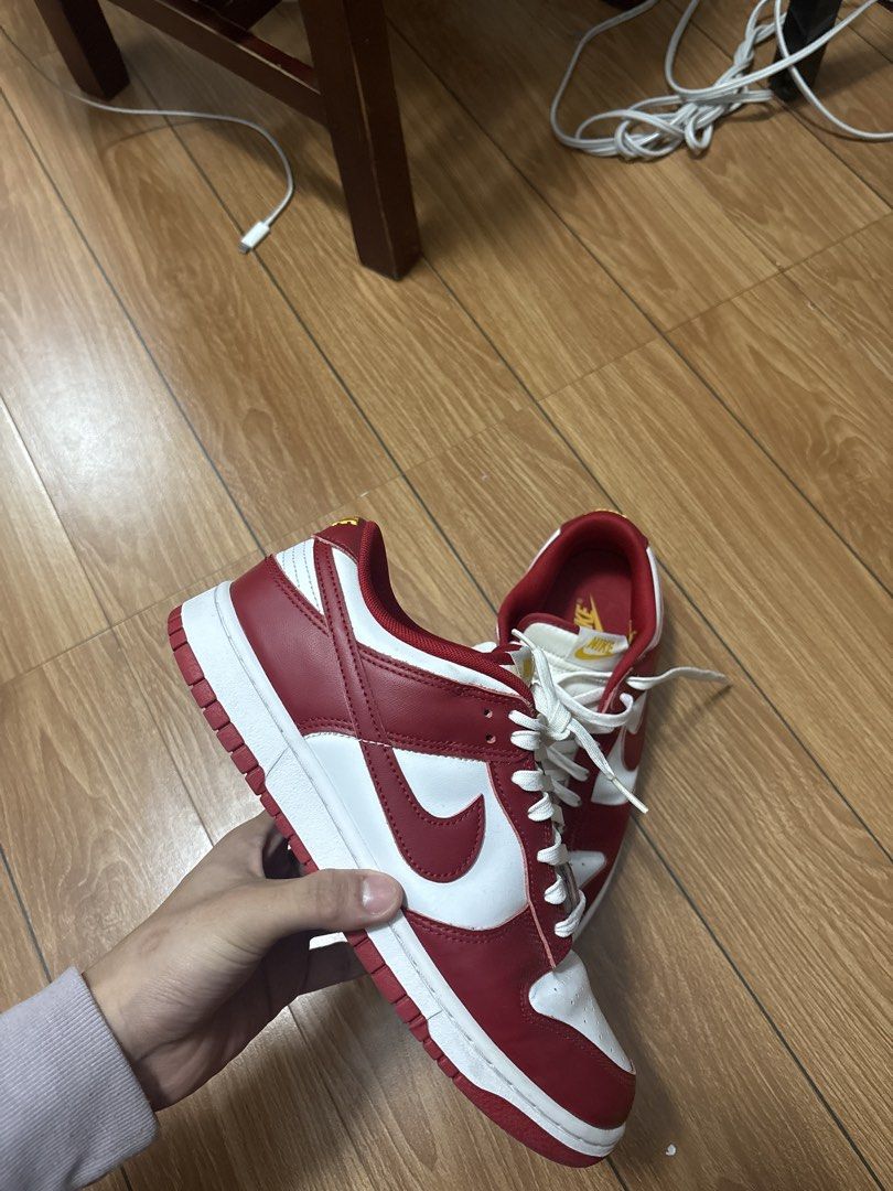 NIKE DUNK LOW “Cardinal Red” (Category: Sneakers) located in Batangas. Submitted by luis_emmanuel (Listing ID 1429477818, Image 2). Description: Original Nike Dunk Low “Cardinal Red” 9.5 US Mens Slightly used no heel drags, slight creases on toe box (signs of usage) Rfs: Need funds 2,300 nego .