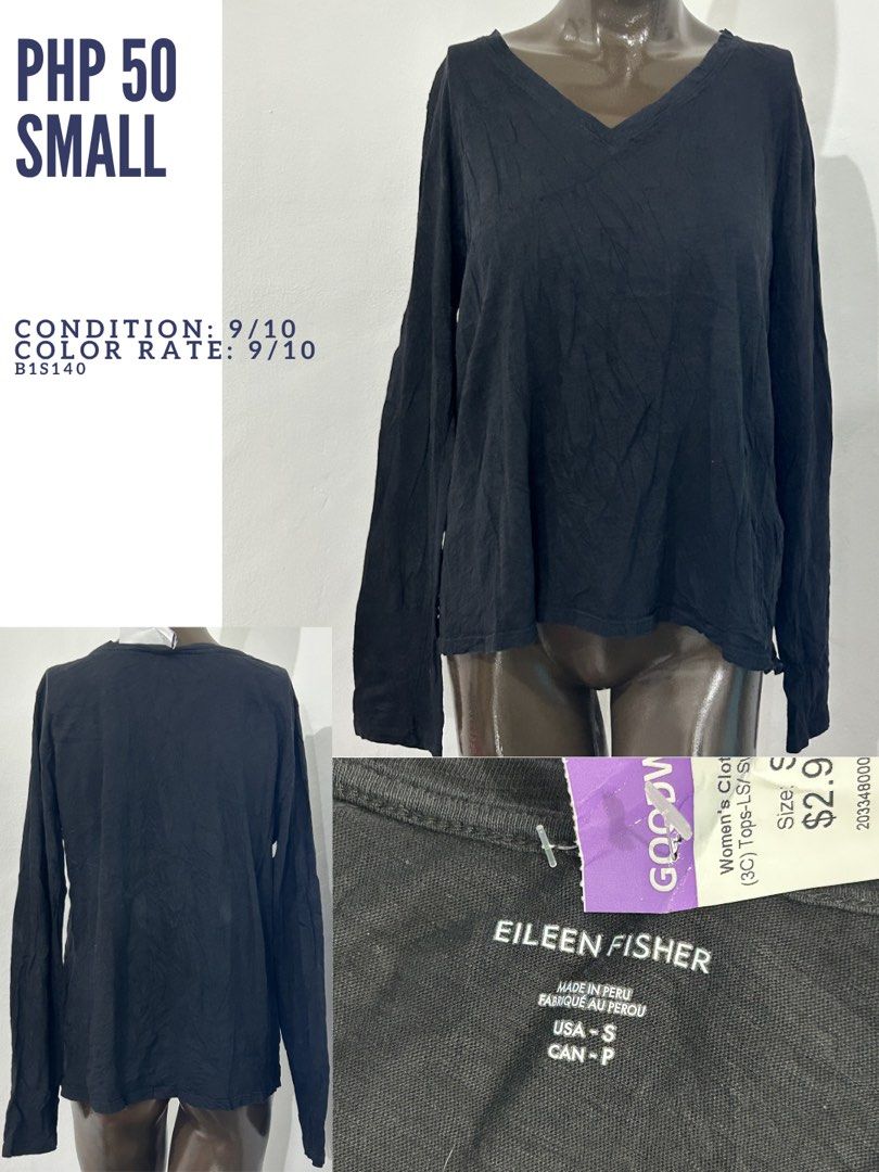 P50 Shirts Short/Long Sleeves P7 (Category: Shirts) located in General Trias. Submitted by keenkat (Listing ID 1429360640, Image 1). Description: - Variety of shirts available: short and long sleeves. - Brands: Eileen Fisher, GAP, H&M, and more. - Sizes: XS to 2XL and other sizes. - Condition: Rated up to 9/10. - Styles: Casual tees, stylish designs, and more..