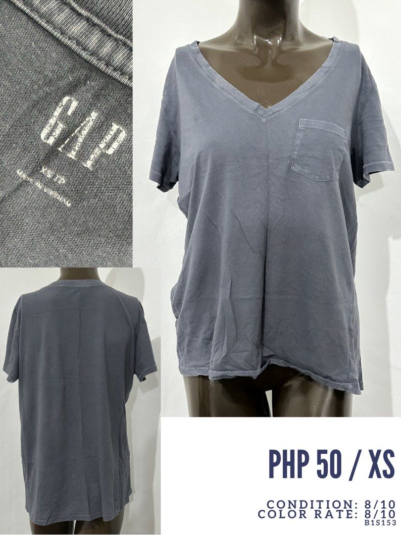 P50 Shirts Short/Long Sleeves P7 (Category: Shirts) located in General Trias. Submitted by keenkat (Listing ID 1429360640, Image 2). Description: - Variety of shirts available: short and long sleeves. - Brands: Eileen Fisher, GAP, H&M, and more. - Sizes: XS to 2XL and other sizes. - Condition: Rated up to 9/10. - Styles: Casual tees, stylish designs, and more..