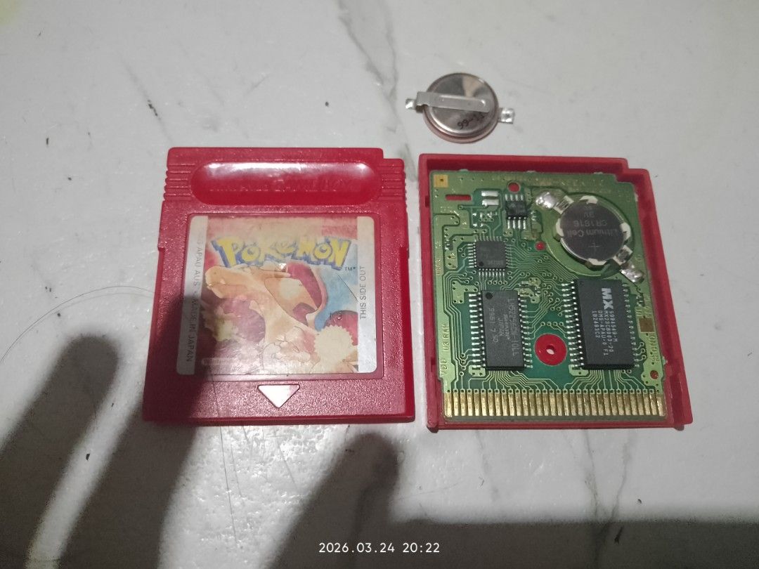 Pokemon Red Game Boy Cartridge, Video Gaming, Video Games, Nintendo on ...