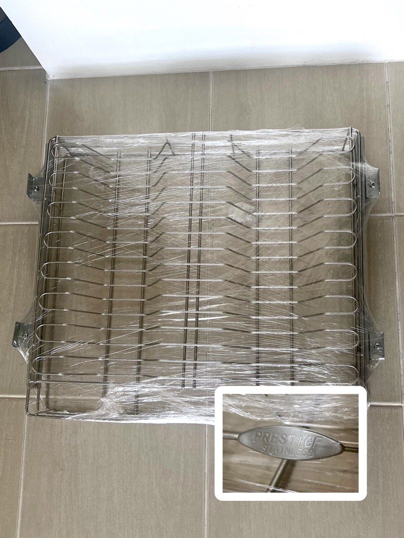 Prestige Stainless Steel Dish Rack/Pull-out basket (Category: Other Kitchenware & Tableware) located in Mandaluyong City. Submitted by binibinildy (Listing ID 1429433788, Image 1). Description: Move out sale Prestige Stainless Steel Dish Rack/Pull-out basket ₱ 1,500 Price is negotiable, very much like new Strictly No COD Location: Mandaluyong Mode of Payment: Gcash/Bank Transfer.