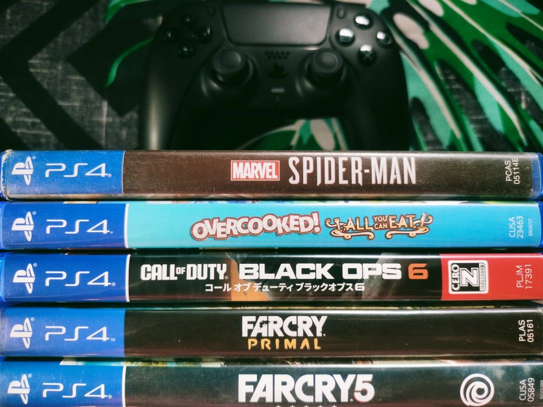 Ps4 Ps5 Games • Spiderman •COD•Call of Duty•Overcooked•Far Cry (Category: PlayStation) located in Valenzuela. Submitted by beigeandlilac (Listing ID 1429498910, Image 1). Description: ⚠️ For Sale PS4 Games | Valenzuela COD Black Ops 6 - ₱2000 Overcooked All You Can Eat - ₱1200 Far Cry Primal - ₱400 Far Cry 5 - ₱400 Spiderman GOTY - ₱750 Can do meetups & shipping via lalamove/grab express. 🔥 PRICES are slightly negotiable Message me for other que
