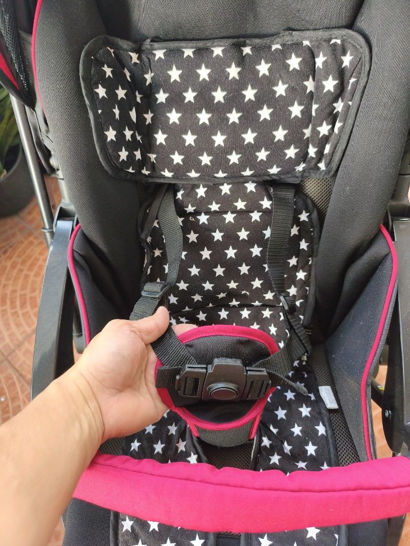 Reversible Stroller Smart Angel Pink Stroller (Category: Strollers) located in Valenzuela. Submitted by jmalano (Listing ID 1429467703, Image 3). Description: ₱2,350.00 (Selling low, fixed price) Smart Angel Pink -Used/Preloved -Newborn to 3 years old -Fully recline -Reversible handle -Lightweight -Needs cleaning *Posted price is fixed and non-negotiable. #fullyreclinestroller #prelovedbabystroller #lightweightstroller #prelovedstroller #reversib