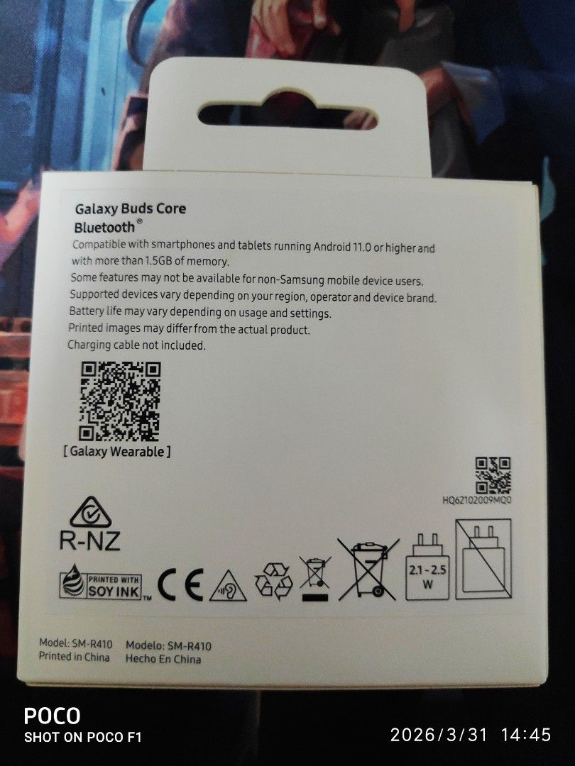 Samsung Galaxy Buds Core (Category: Earphones) located in Pasay City. Submitted by kharl18 (Listing ID 1429392748, Image 2). Description: Brandnew Original Sealed Complete box with accessories Color White 2pcs left SRP: 2690 Link: https://www.samsung.com/ph/audio-sound/galaxy-buds/galaxy-buds-core-white-sm-r410nzwaasa/ Interested message me here/ Cell: 0-9-7-6-5-3-7-9-3-5-5 No to Bogus! Click my name for more listed items for sale.