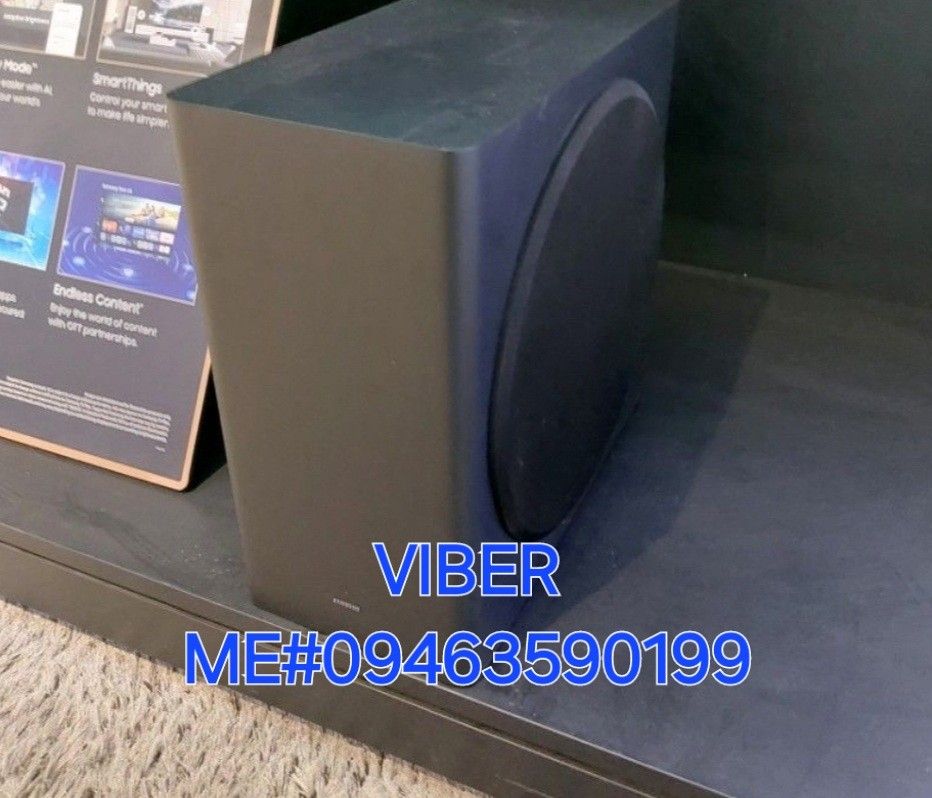 Samsung Soundbar with Subwoofer (Category: Soundbars, Speakers & Amplifiers) located in Quezon City. Submitted by enonjude19606 (Listing ID 1429354243, Image 2). Description: 😲SUPER SALE 🌟SALE SAMSUNG SOUNDBAR HW-Q930D 🌟MODEL: HW-Q930D 🆙️SALE PRICE:36,000 ⭐️The Samsung HW-Q930D is a 2024 soundbar from the Q Series, which encompasses the manufacturer's top-shelf soundbars. It's a 9.1.4 configuration boasting dedicated upfiring drivers for obje