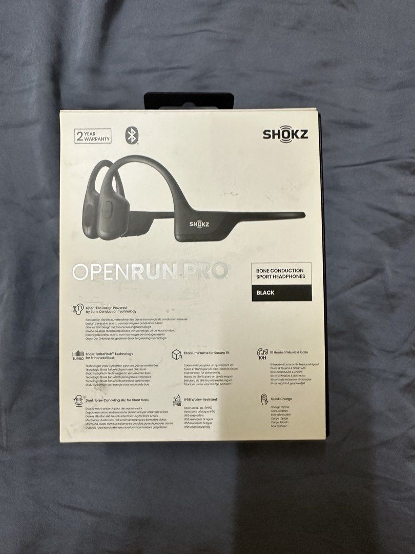Shokz OpenRun Pro Mini Bone Conduction Headphones (Category: Headphones & Headsets) located in Manila. Submitted by declutteringlot (Listing ID 1429460361, Image 3). Description: Used for 2-3 times then switched to speakers. Bought in Korea airport.