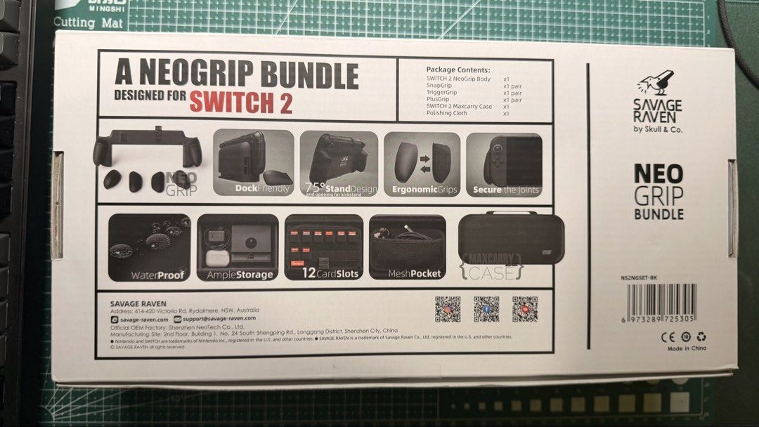 Skull & Co. Neo Grip Bundle for Switch 2 (Category: Cases & Covers) located in Manila. Submitted by pklk422 (Listing ID 1429458912, Image 3). Description: Brand new and complete, only opened to inspect content. Includes adjustable grips and carrying case. Price: Php1,200. Negotiable. Buyer to shoulder shipping. RFS: accidentally bought two..