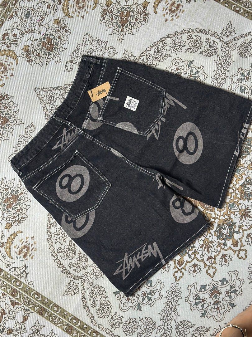 Stussy 8 Ball Denim Shorts (Category: Shorts) located in Baao. Submitted by _garmentts (Listing ID 1429409615, Image 3). Description: Size: S-XL 100% Brand New With Plastic Bag Dm for more details📩 .