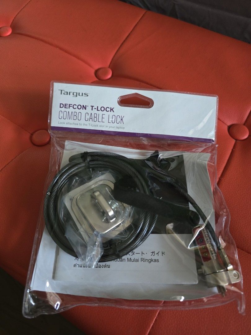Targus DEFCON T-Lock Combo Cable Lock
