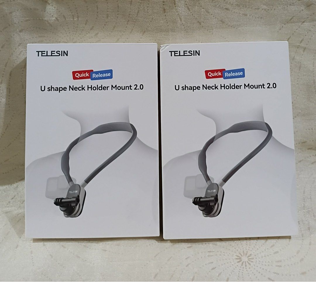 Telesin U Shape Neck Holder Mount 2.0 (Category: Mounts & Holders) located in Manila. Submitted by cutiecie (Listing ID 1429404247, Image 3). Description: TELESIN U Shape Neck Holder Mount 2.0 – Quick Release Action Camera Mount Brand new TELESIN U Shape Neck Holder Mount 2.0 with quick release design for easy setup and removal. Perfect for GoPro, DJI Osmo Action, Insta360 and other action cameras. Lightweight, flexible, and comfortable to wear—i