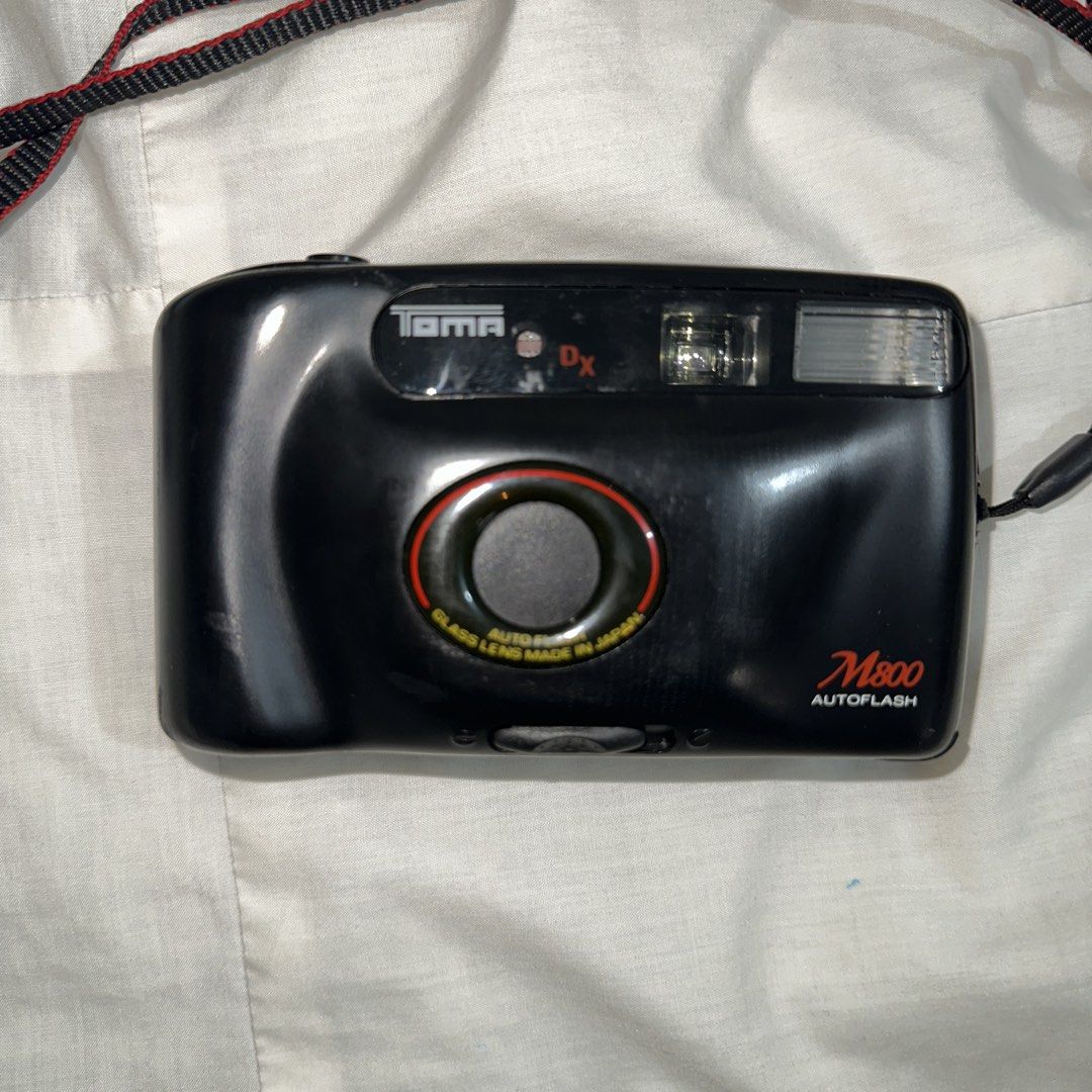UNTESTED Toma M-800 Autoflash Film Camera (Category: Cameras) located in Mangaldan. Submitted by wonsophy (Listing ID 1429403512, Image 2). Description: - Toma M800 - 35mm Analog Compact Camera - Untested, sold as is - Clean, good cosmetic condition MOP: Gcash Courier: J&T SF will be shouldered by the buyer Sure buyers only 📍: Pangasinan.