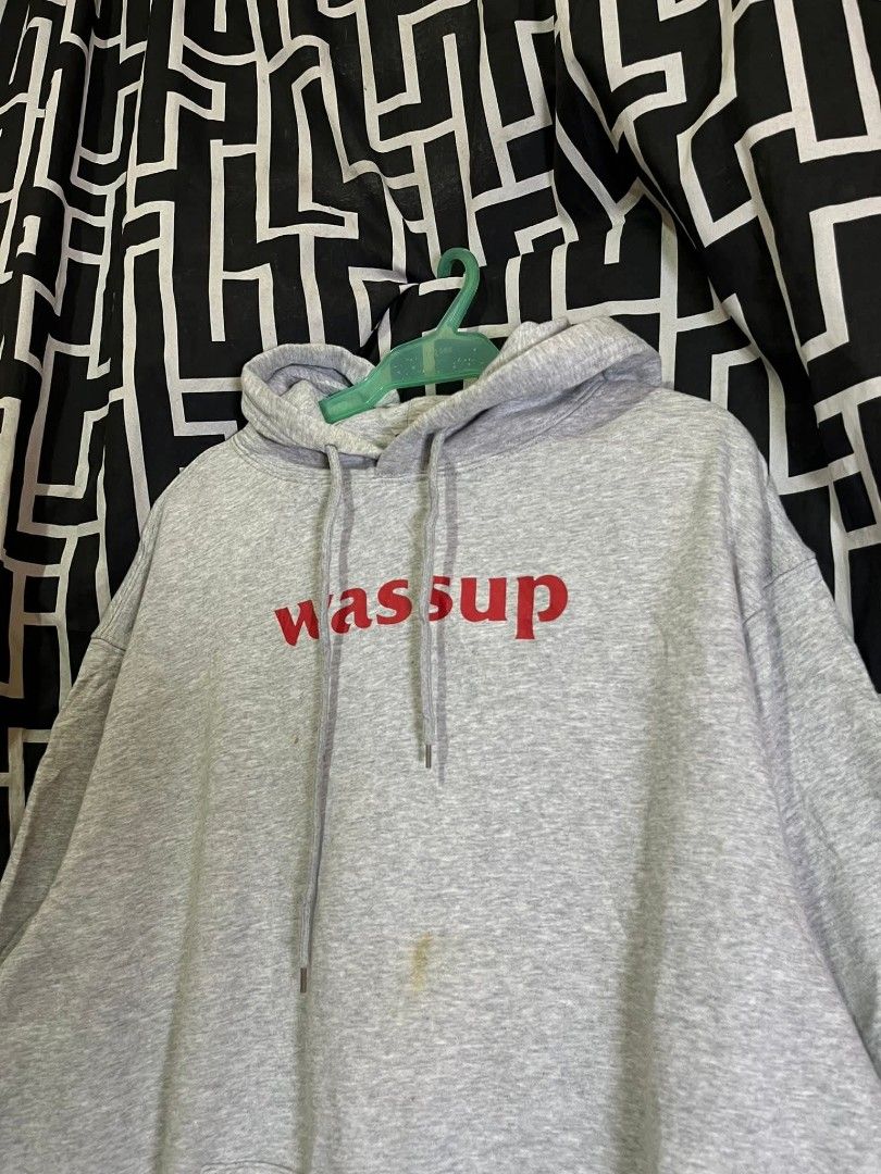 WASSUP HOODIE (Category: Activewear) located in Manila. Submitted by bibiiii131998 (Listing ID 1429337941, Image 2). Description: Wassup Hoodie W25 x L29 Xl on tag ₱750 📍Loc.Baclaran Paranaque 📌Mop:Gcash/Paymaya 📌Courier:Jnt/Lalamove.