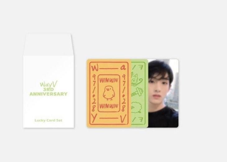 WayV Winwin 3rd Anniversary Lucky Card Set (Category: K-Wave Merchandise) located in Manila. Submitted by leia_07 (Listing ID 1429450568, Image 3). Description: - 350 each, negotiable if taking both - Mint in Sealed Plastic (never opened) - Wayv Winwin 3rd Anniversary Lucky Card Set - From personal collection - Rfs: decluttering & not into kpop anymore. - Can request video condition. Negotiable. - MOP: Gcash/Bank Transfer - MOD: Lalamove, Jnt, Lb