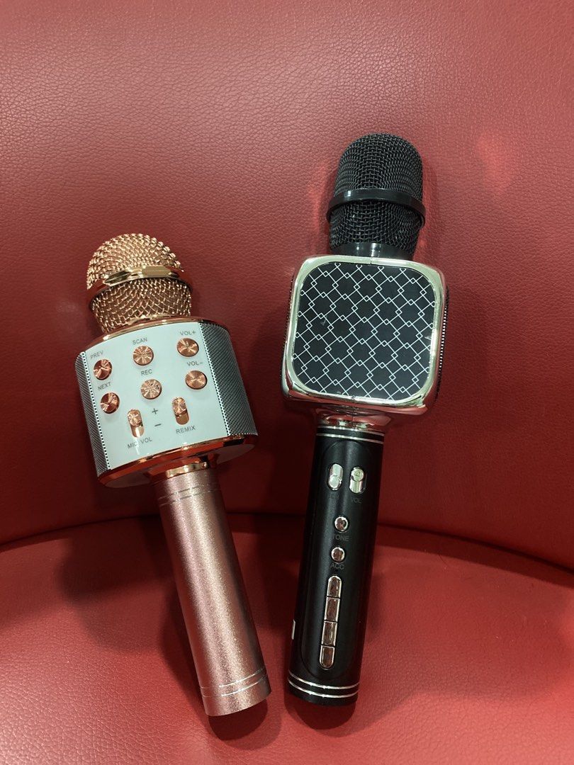 Wireless Karaoke Microphone - Rose Gold & Black