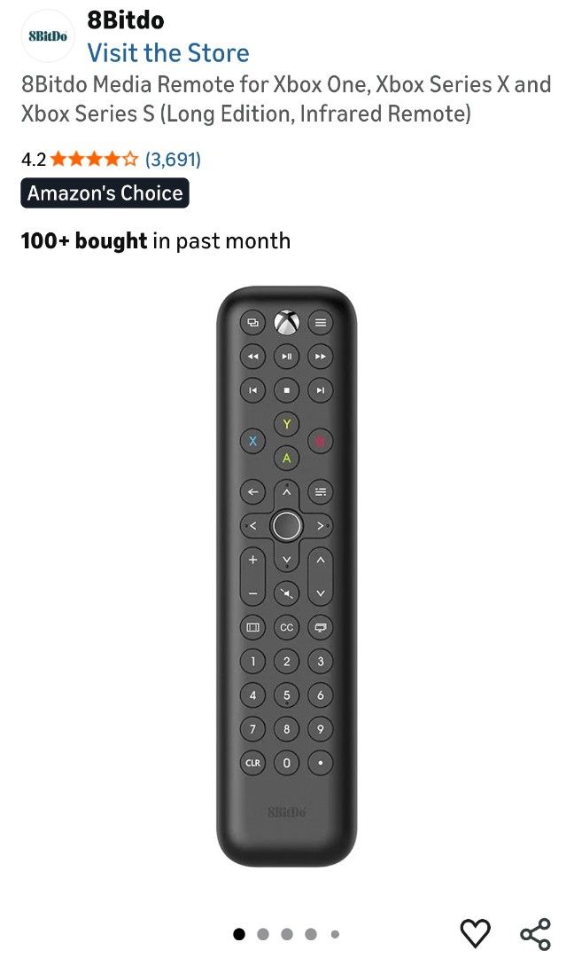 Xbox 8bitdo remote controller (Category: Xbox) located in Singapore. Submitted by michael_lim_79 (Listing ID 1429439069, Image 3). Description: No box and working condition. .
