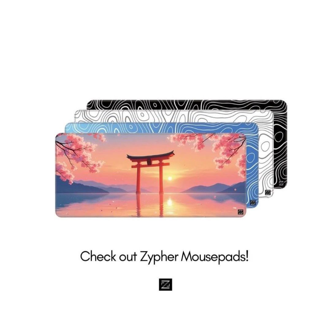 Zypher Mousepads - White Topo469274750920970243