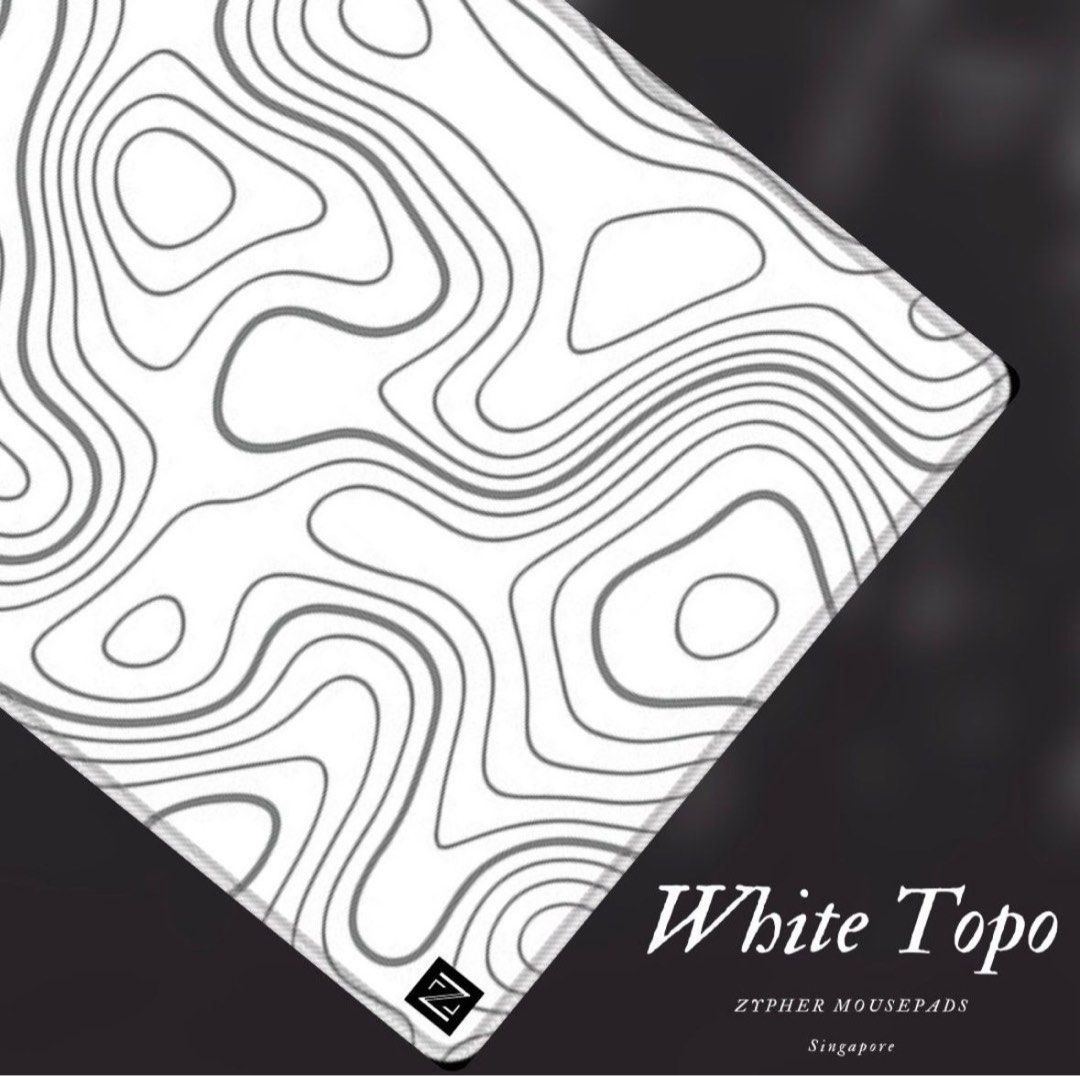 Zypher Mousepads - White Topo469274750920970242