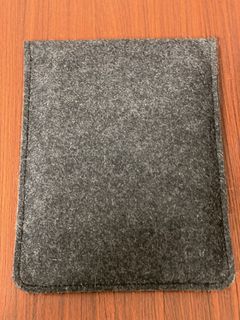 Gray Felt Laptop Sleeve for iPad