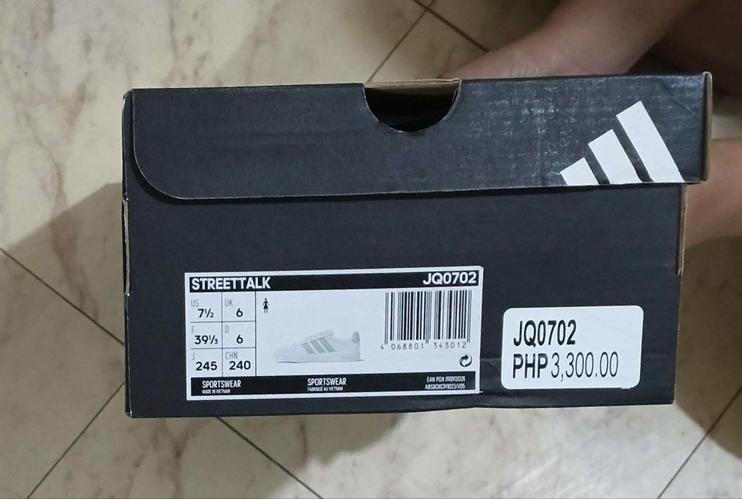 Adidas Streetwalk White Sneakers (Category: Sneakers) located in Calamba. Submitted by rlin08 (Listing ID 1424657093, Image 3). Description: Not my size, bought online Brandnew.