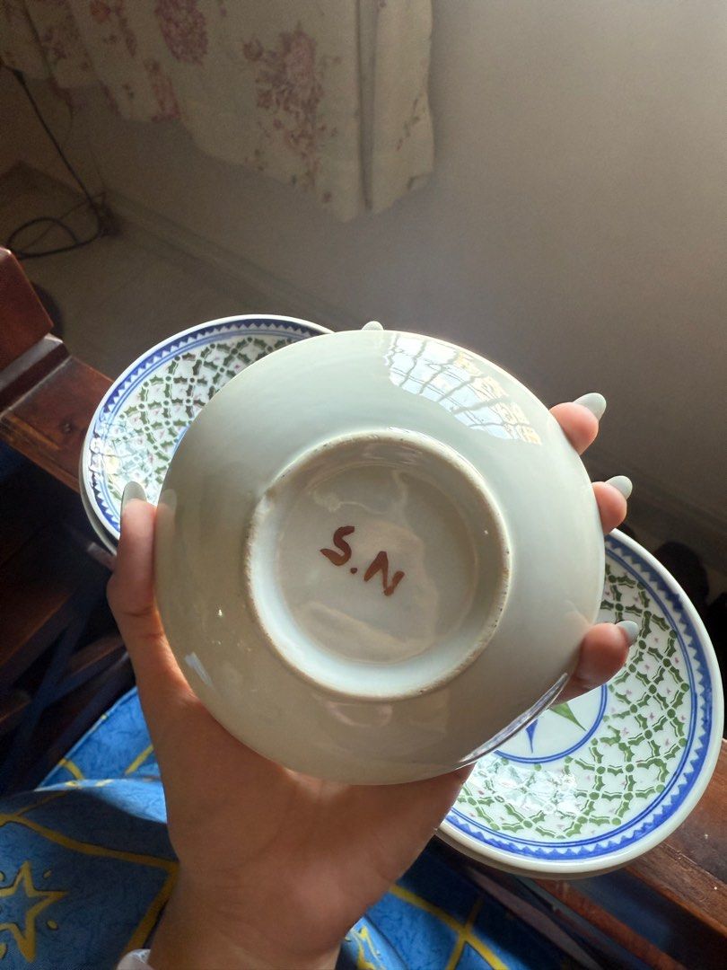 handmade antique trinket dish/plate445248337651312642