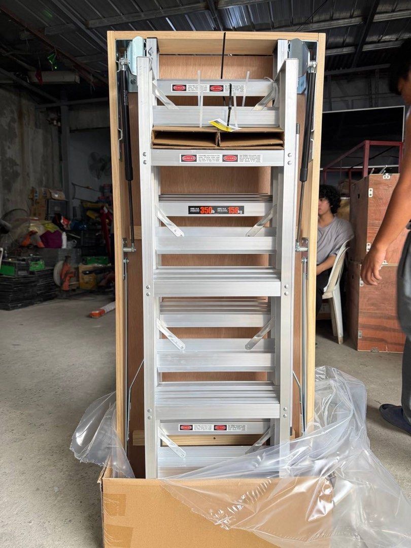 Attic Ladder (Category: Construction & Building Materials) located in Manila. Submitted by joeyroque09 (Listing ID 1424639042, Image 2). Description: Attic ladder.
