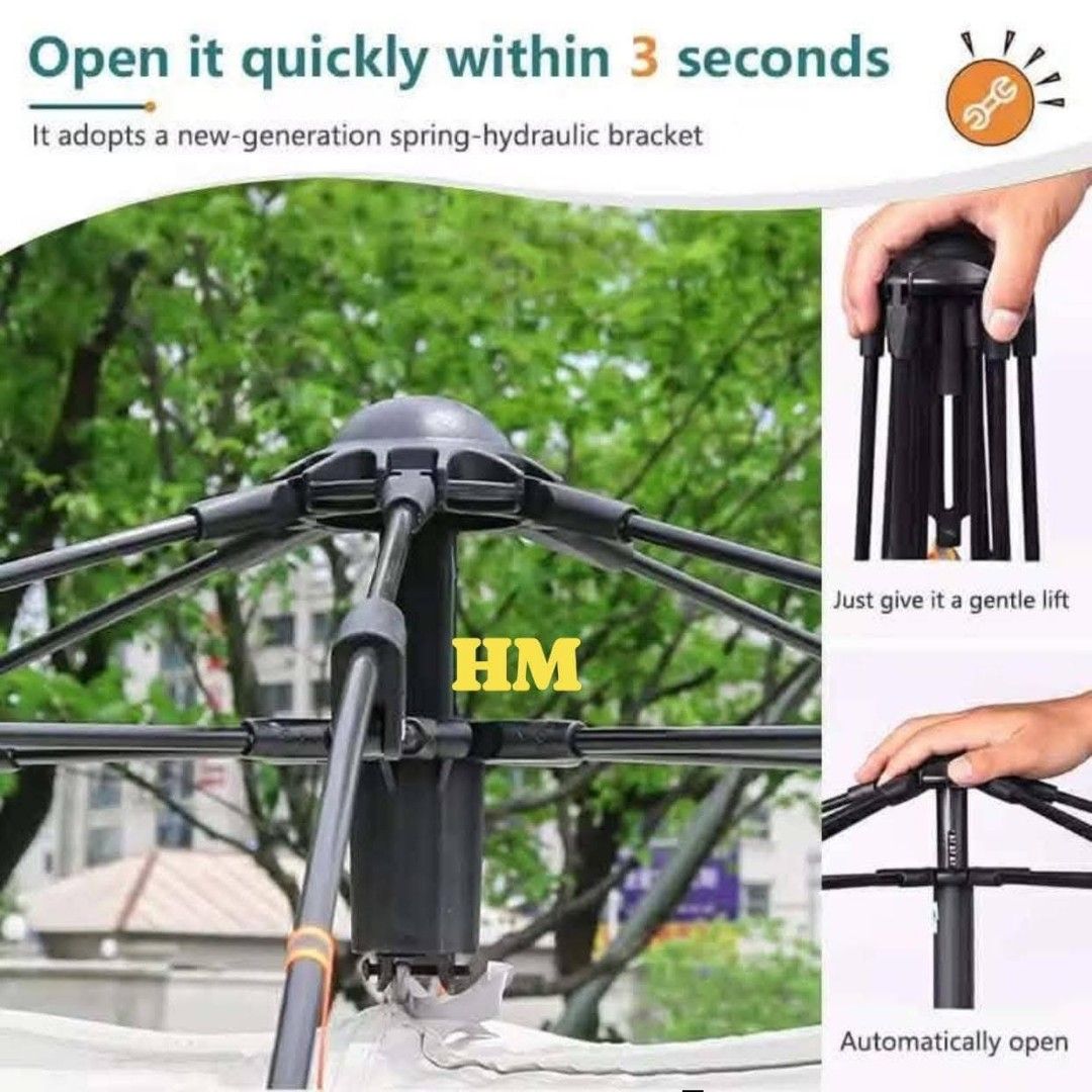 AUTOMATIC TENT (Category: Hiking & Camping) located in Manila. Submitted by haideshop (Listing ID 1424613399, Image 3). Description: Automatic camping tent 1200 4 person 1500 6 person .