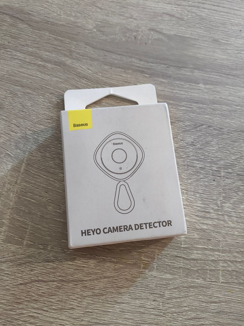 Baseus Heyo Camera Detector (Category: Cameras) located in Mandaluyong City. Submitted by delubyoboi (Listing ID 1424575502, Image 2). Description: - Detects hidden cameras. - Compact and portable design. - Features the Baseus brand. - Easy to use for enhanced privacy. - Ideal for travel and everyday use. RFS: Decluttering.