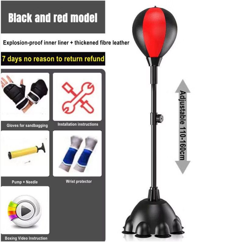Boxing speed ball/110-160cm Height Adjustable Punching Bag With Stand ...