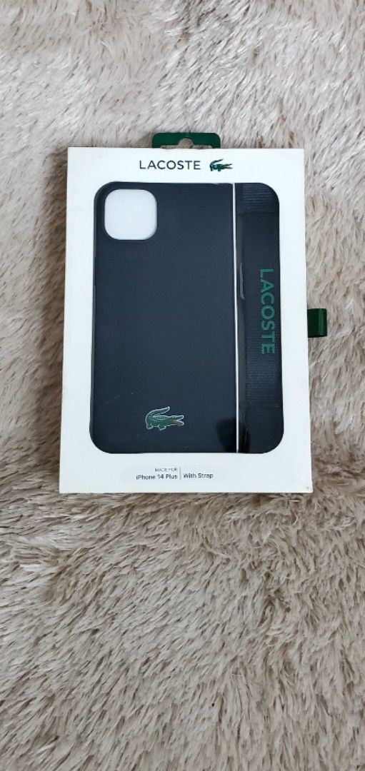 Brandnew lacoste iphone 14 plus or 15 plus case with strap (Category: Cases & Sleeves) located in Cavite. Submitted by buywhatulove (Listing ID 1424657116, Image 1). Description: LAST PRICE.