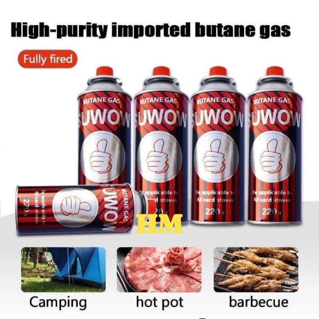 BUTANE GAS CANISTER (Category: Cookers) located in Manila. Submitted by haideshop (Listing ID 1424613588, Image 1). Description: 4pcs 450 1 box 28pcs 2200.