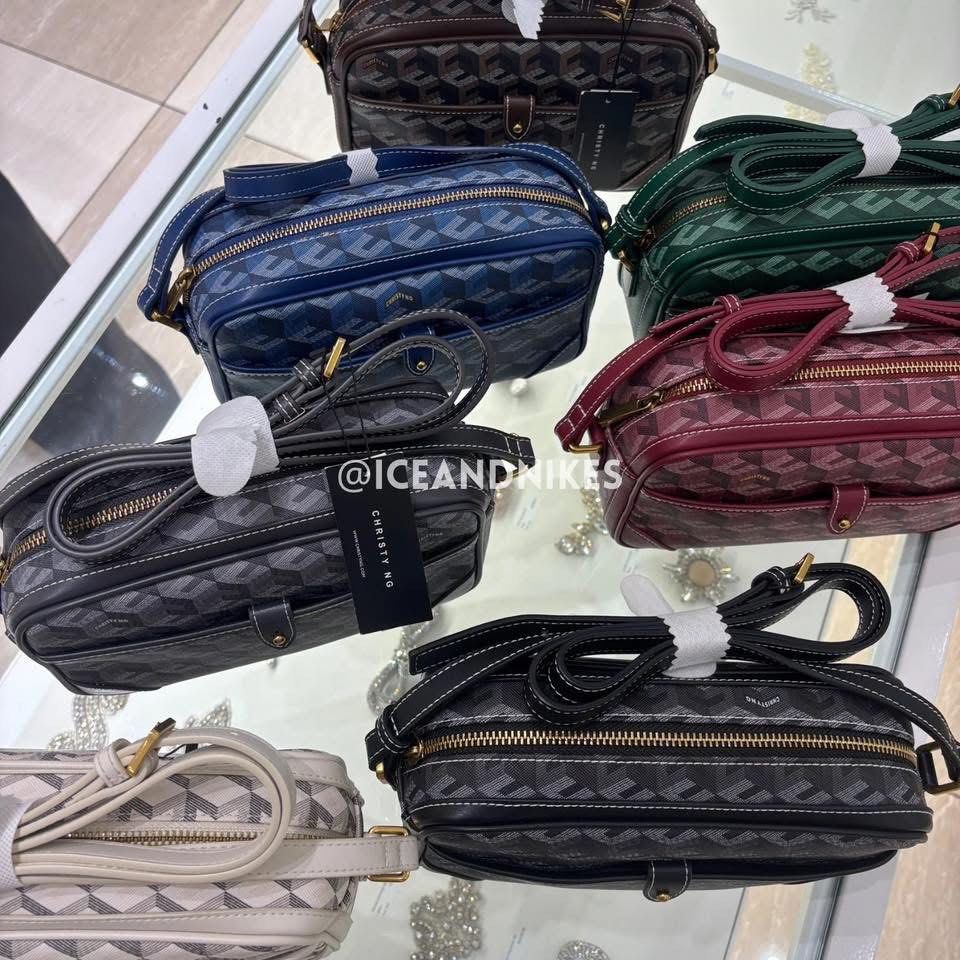 Christy Ng Pedro (Category: Cross-body Bags) located in Caloocan City. Submitted by skeeeeeeeeeks (Listing ID 1424679087, Image 3). Description: Brandnew Christy Ng 💯 Authentic With dust bag & paper bag Colors available: - Burgundy - White - Ash - Blue.