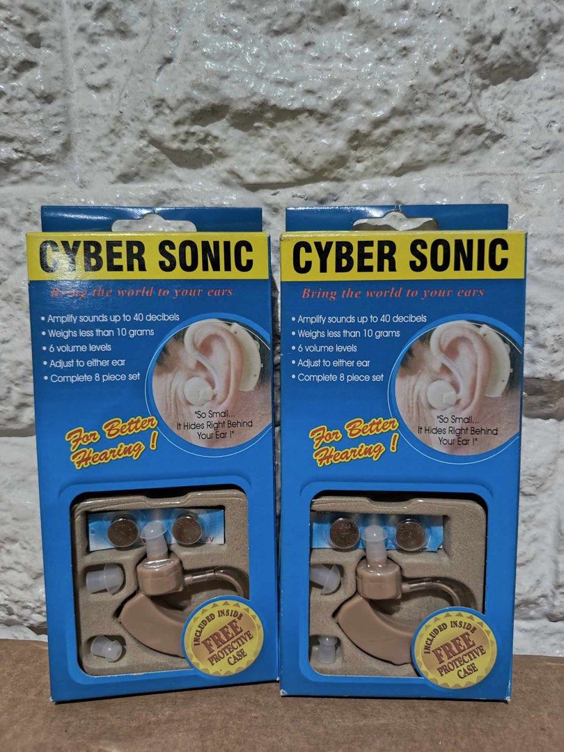 Cyber Sonic Hearing Aid (Category: Medical Supplies & Tools) located in Manila. Submitted by rheata225 (Listing ID 1424572420, Image 1). Description: .