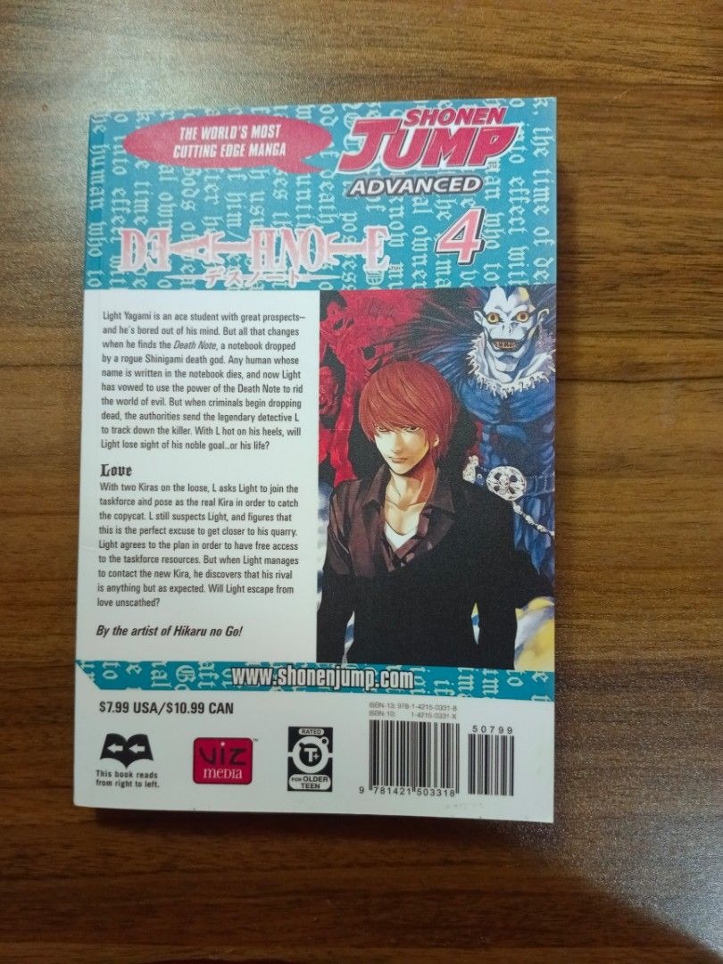 Death Note Volume 4 (Category: Comics & Manga) located in Davao. Submitted by sshleepy (Listing ID 1424622380, Image 2). Description: not official, bought online mop:gcash mod:jnt.