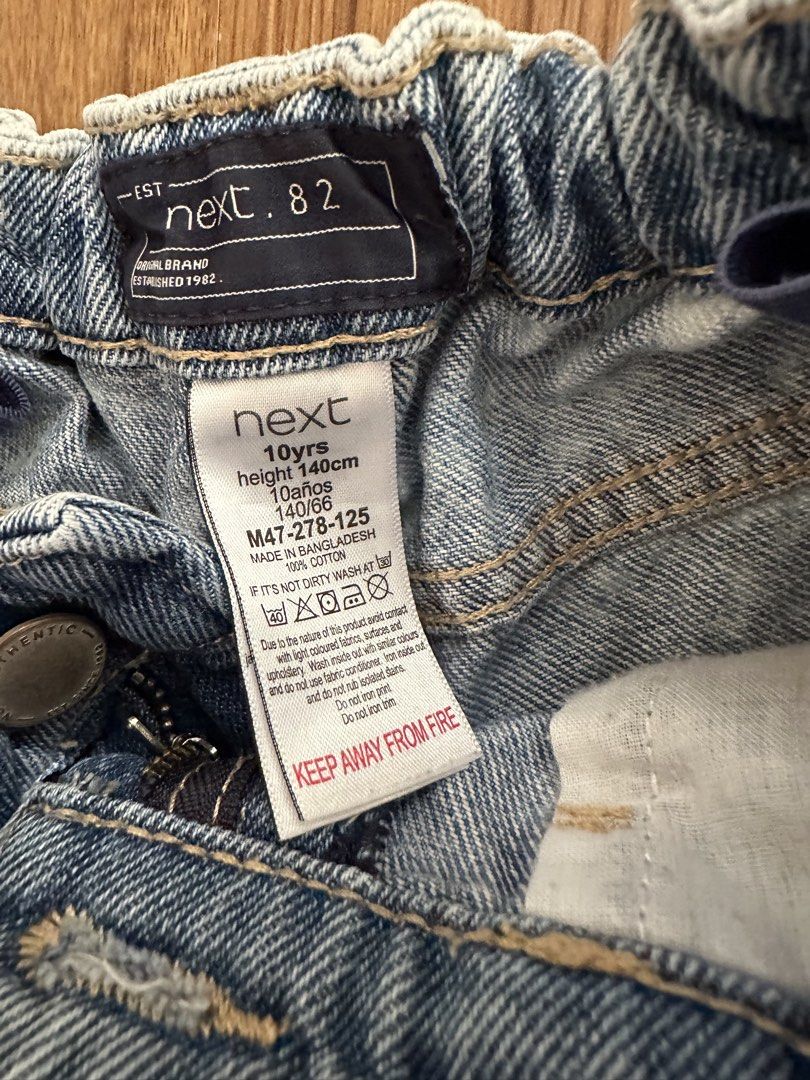 Denim Shorts with Tattered Design | Next (Category: Babies & Kids Fashion) located in Bacoor. Submitted by thingsforthrifts (Listing ID 1424582991, Image 2). Description: Denim Shorts | Next 10 yo Like new condition SF by the buyer .