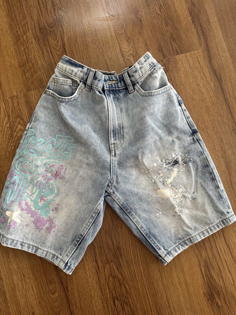 Denim Shorts with Tattered Design | Next (Category: Babies & Kids Fashion) located in Bacoor. Submitted by thingsforthrifts (Listing ID 1424582991, Image 1). Description: Denim Shorts | Next 10 yo Like new condition SF by the buyer .
