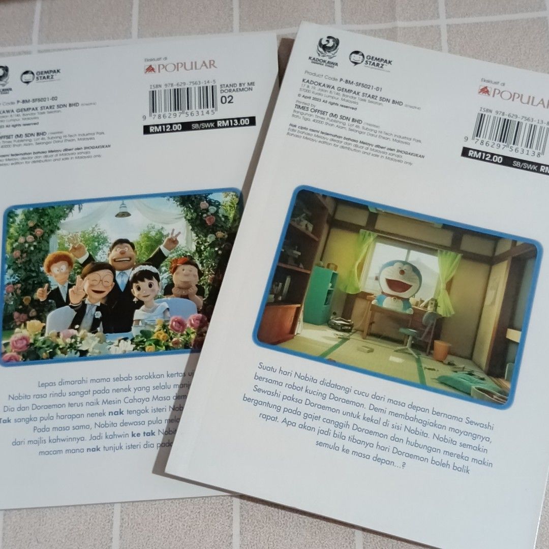 Doraemon Comic Bundle (Category: Comics & Manga) located in Alor Gajah. Submitted by rousess26 (Listing ID 1424652924, Image 3). Description: Bundle 1 :- Stand By Me 1&2 ( Rm14 exc shipping) Total 2 books. Bundle 2:- Filem Doraemon Comic ( Rm 24 exc shipping) Total 3 books. Bundle 3:- Koleksi Doraemon ( Rm 24 exc shipping ) Total 4 books. Please refer to single post for the details, close-up and to make an offer. Pm me for details and payment met