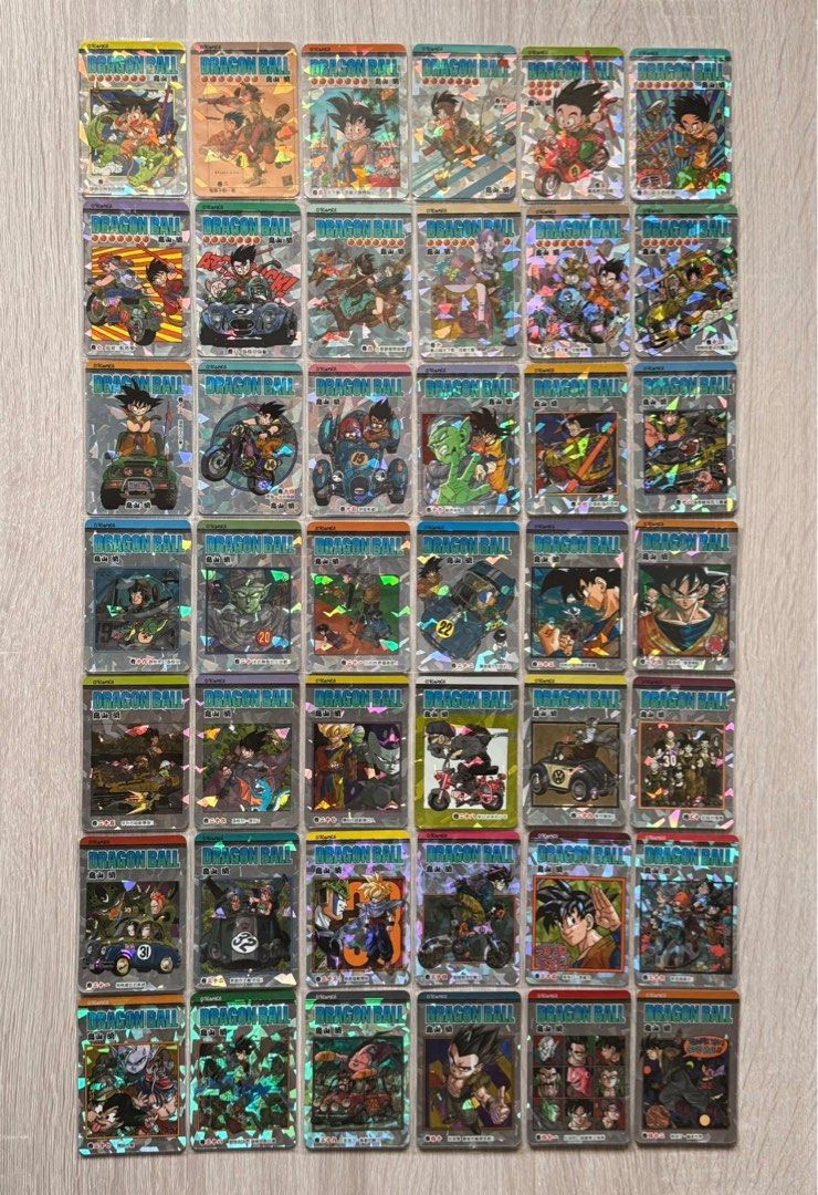 Dragon Ball 42 CITICOMICS FULL SET comic NOT FOR SALE COLLECTION (Category: Raw Cards) located in Singapore. Submitted by drewrain (Listing ID 1424601599, Image 1). Description: SUPER CHEAP. FIXED PRICE. THIS SET HAS EXPLODED IN JAPAN. RARE TO COMPLETE A FULL SET. OUT OF STOCK EVERYWHERE. REFER to 2nd PHOTO FOR PRICE REFERENCE. JUST #1 card alone is worth $180 SGD! - Dragon Ball Z trading card set - Features various characters and scenes - Some c