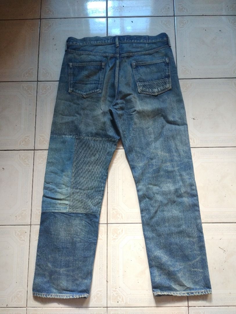 FDMTL Patchwork Selvedge Jean 36 actual (Category: Jeans) located in Pasay City. Submitted by denimdude.ph (Listing ID 1424622355, Image 2). Description: made in Japan retails for 20k php.