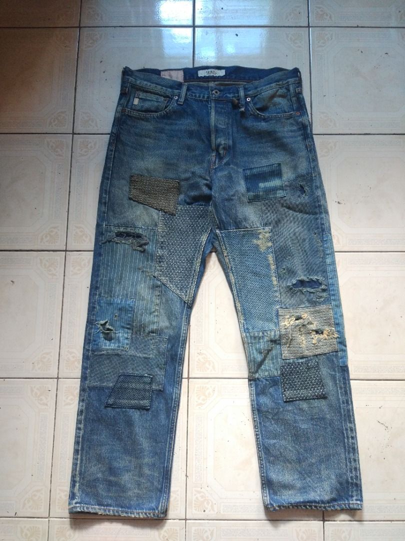 FDMTL Patchwork Selvedge Jean 36 actual (Category: Jeans) located in Pasay City. Submitted by denimdude.ph (Listing ID 1424622355, Image 1). Description: made in Japan retails for 20k php.