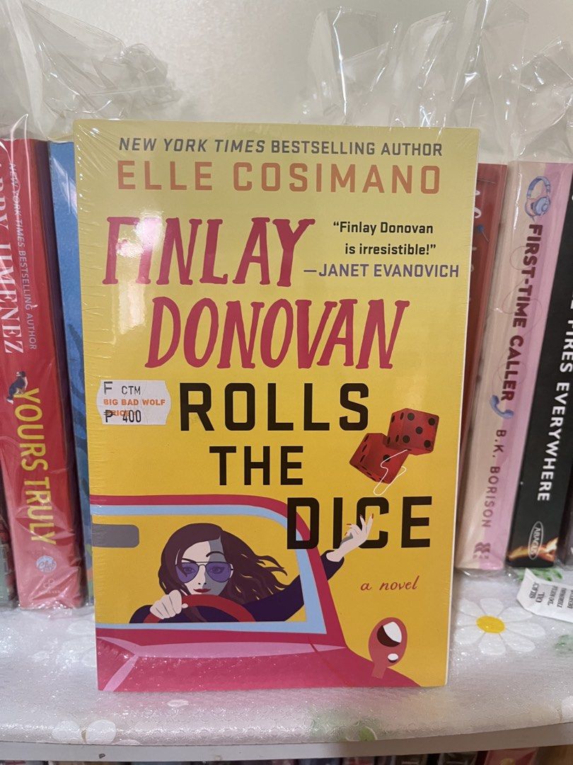Finlay Donovan Rolls the Dice by Elle Cosimano (Category: Storybooks) located in Palo. Submitted by nicarnman (Listing ID 1424552321, Image 1). Description: Finlay Donovan Rolls The Dice Brand New; Sealed Bought from Big Bad Wolf RFS: Decluttering ❌NO LOWBALLING❌.