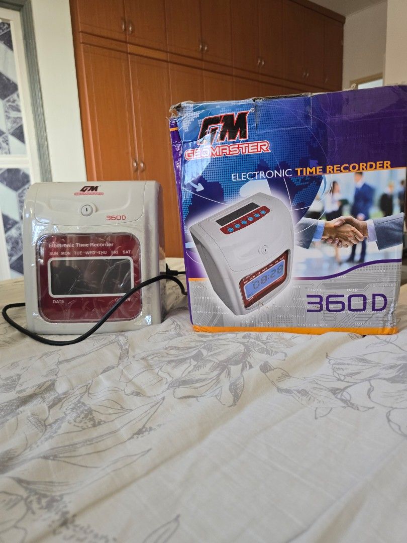 GM Geo Master Electronic Time Recorder 360D, Computers & Tech, Office ...