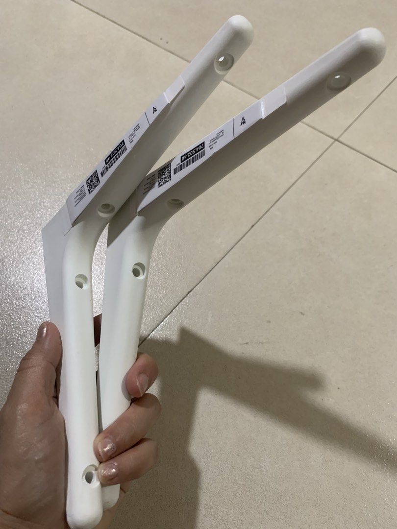 IKEA Wall Shelves| Wall Shelf| Shelves with FREE Bracket (Category: Shelves, Cabinets & Racks) located in Marikina City. Submitted by mom.open.cabinet (Listing ID 1424576949, Image 3). Description: IKEA Shelves with FREE 2 Brackets *Screws are not included* Shelf can carries max 22lbs (10kg) when properly mounted on the wall. Super Tibay!!! Material: Particleboard, Paper foil, Plastic Edging Measurements: Width: 23 1/4 " Depth: 7 7/8 " Thickness: