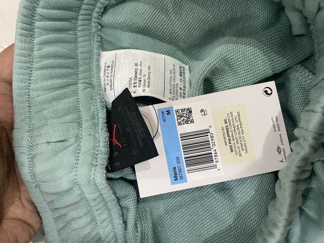 Jordan Active Sweatpants - Mint Green - Size M And Large (Category: Joggers) located in Muntinlupa City. Submitted by e____l (Listing ID 1424640590, Image 2). Description: .
