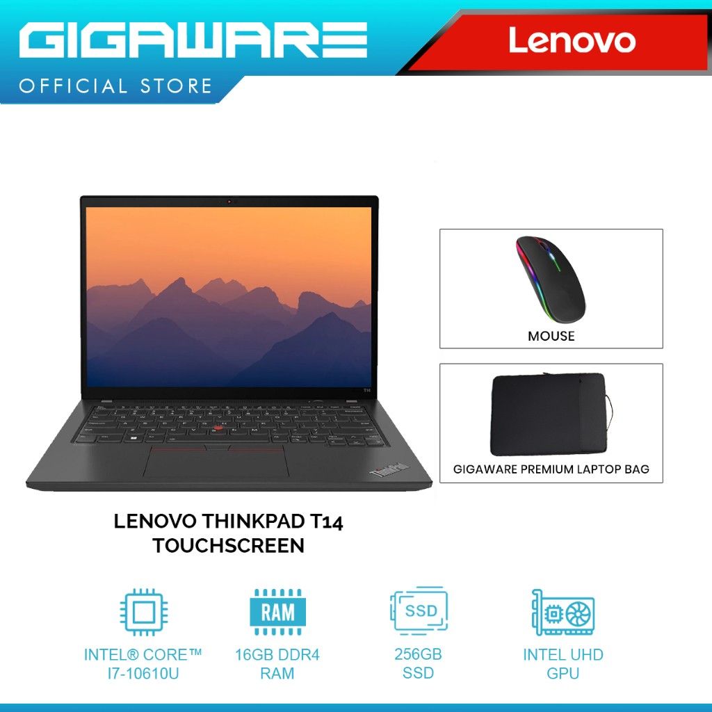 Lenovo ThinkPad T14 Touchscreen Laptop (Category: Laptops & Notebooks) located in Manila. Submitted by kingofshoppingmall (Listing ID 1424580870, Image 1). Description: Check out Lenovo Thinkpad T14 Touch-Screen 14" FHD (1920x1080) Intel Core i7-10610U 16 GB DDR4 RAM, 256 GB SSD for ₱21,999 - ₱29,999. I will not be able to chat in this platform, kindly click the link below and send us a message regarding this. We deliver through sh0pee. Thank you