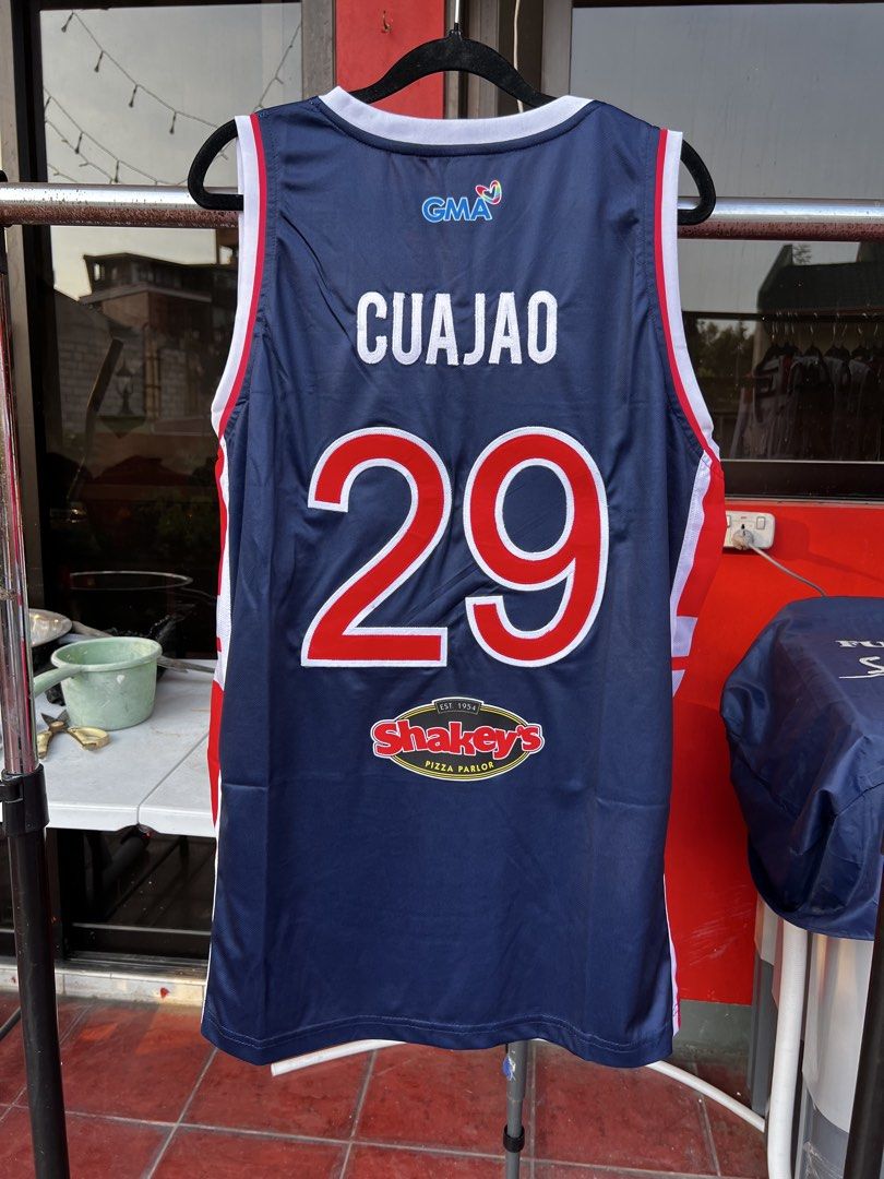 Letran Knights Official NCAA Game Issued Jersey (Category: Activewear) located in Taytay. Submitted by cside1900 (Listing ID 1424550971, Image 2). Description: Cuajao XL - 2.5 Santos 2XL - 3k Estrada 2Xl - 2.5.