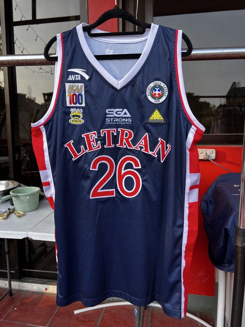 Letran Knights Official NCAA Game Issued Jersey (Category: Activewear) located in Taytay. Submitted by cside1900 (Listing ID 1424550971, Image 3). Description: Cuajao XL - 2.5 Santos 2XL - 3k Estrada 2Xl - 2.5.