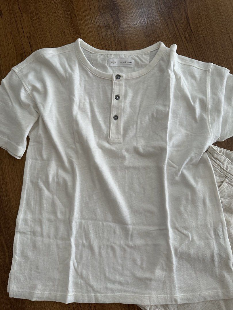 Linen Set | Zara (Category: Babies & Kids Fashion) located in Bacoor. Submitted by thingsforthrifts (Listing ID 1424589569, Image 2). Description: Linen Set | Zara 9-10 yo Like new condition SF SF SF by the buyer .