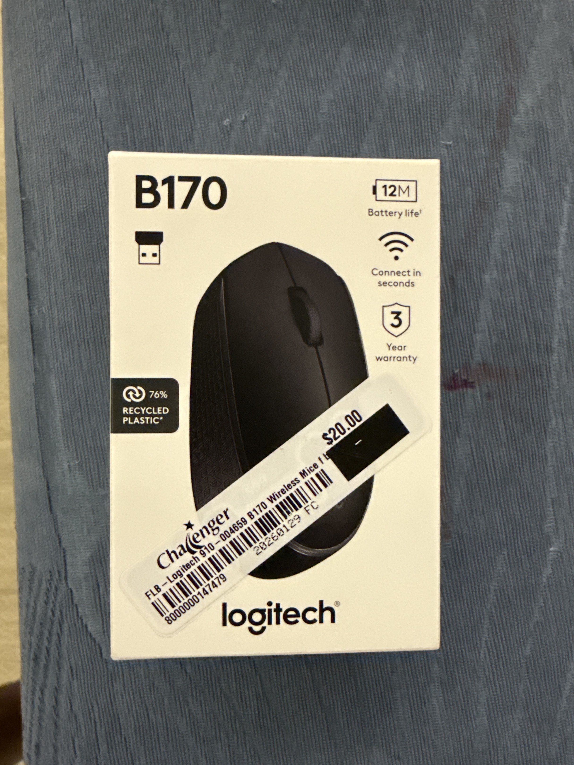 Logitech B170 Wireless Mouse - Brand New450247426310809600