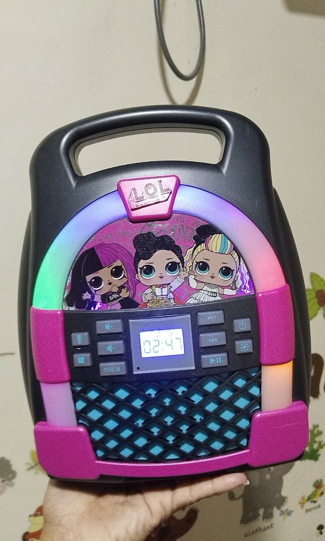 LOL Remix Bluetooth MP3 karaoke with light show (Category: Soundbars, Speakers & Amplifiers) located in Cavite. Submitted by dimple082 (Listing ID 1424643464, Image 2). Description: very good condition.